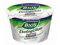 Ekologiškas jogurtas be laktozės BIOS, 3,8% rieb., 200 g