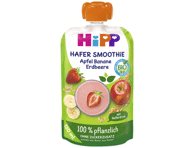 Ekologiškas obuolių, bananų, braškių ir avižų gėrimo glotnutis HIPP nuo ., 120 ml, 1 m