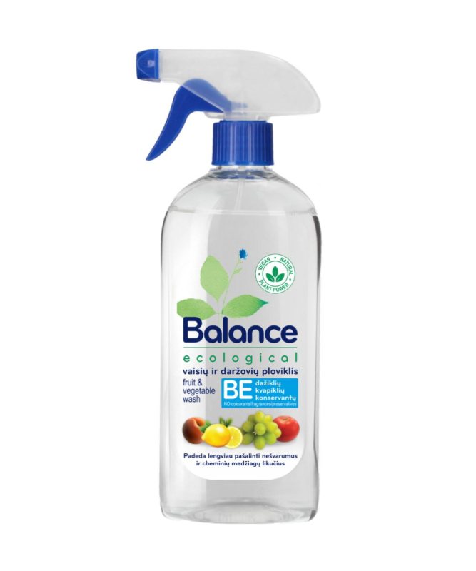 Ekologiškas vaisių ir daržovių ploviklis BALANCE, 480 ml