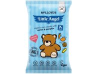 Ekologiški kepti kukurūzų užkandžiai LITTLE ANGEL TEDDY su morkomis ir moliūgais, nuo 7 mėn., 30 g