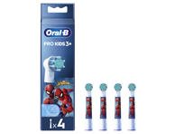 Elektrinio dantų šepetėlio galvutės ORAL-B SPIDERMAN, 4 vnt., 4 vnt