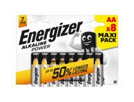 Element. ENERGIZER ALKALINE AA, 1,5 V, 8 vnt