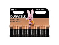 Elementai DURACELL AAA, 12 vnt