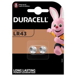 Elementai DURACELL LR43, 2 vnt