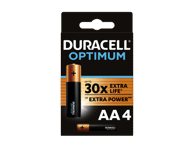 Elementai DURACELL OPTIMUM AA, 4 vnt., 4 vnt