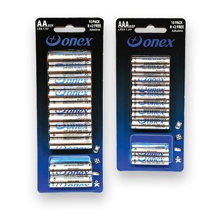 Elementai LR03 arba LR6 ONEX, 8+/pak., 2 vnt