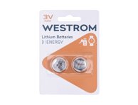 Elementai WESTROM CR2032, 3 V, 2 vnt., 2 vnt