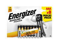Element.ENERGIZER ALKALINE AAA, 1,5 V, 8 vnt