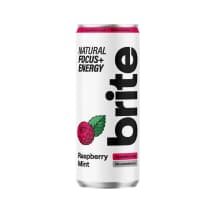 Energinis gėrim. BRITE RASPBERRY MINT, 330 ml