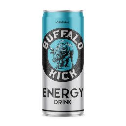 Energinis gėrimas BUFFALO KICK, ORIGINAL, skard., 330 ml