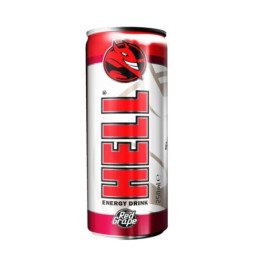 Energinis gėrimas HELL, RED GRAPE STRONG, gaz.,skard., 250 ml