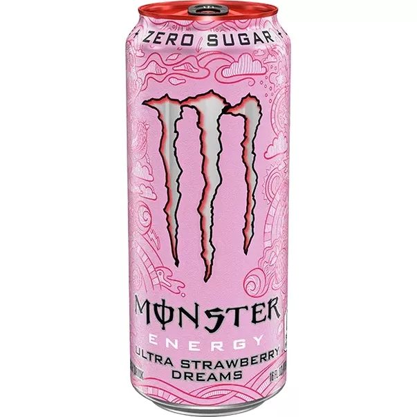 Energinis gėrimas MONSTER ULTRA STRAWBERRY DREAMS, su saldikliais, 500 ml