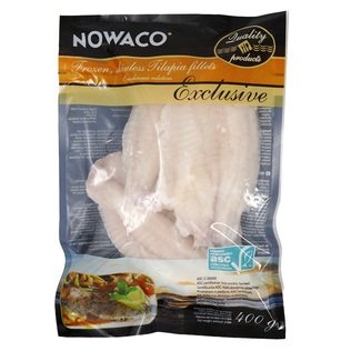 Šaldytų nilinių tilapijų filė be odos NOWACO EXCLUSIVE, 400 g