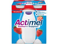 Ferm. jogurto gėrimas ACTIMEL, braškių sk., 1,5%rieb., 400 g, 4 x 100 g