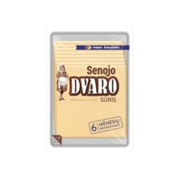 Ferm. sūris SENOJO DVARO, 45% r.s.m.,6mėn.,brand.,raik., 150 g