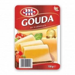 Fermentinis sūris MLEKOVITA, GOUDA, pjaustytas,45% r., 150 g