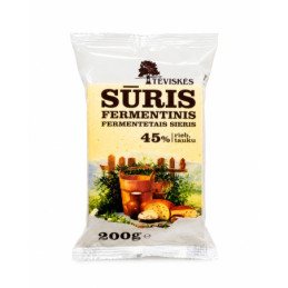 Fermentinis sūris TĖVIŠKĖS, 45% rieb., 200 g