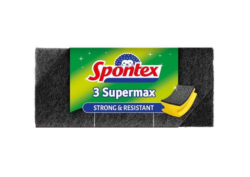 Figūrinės šveičiamosios kempinėlės SPONTEX SUPERMAX, 3 vnt
