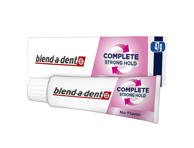Fiksuojamasis dantų protezų kremas BLEND A DENT Complete Strong Hold, No Flavor, 47 g