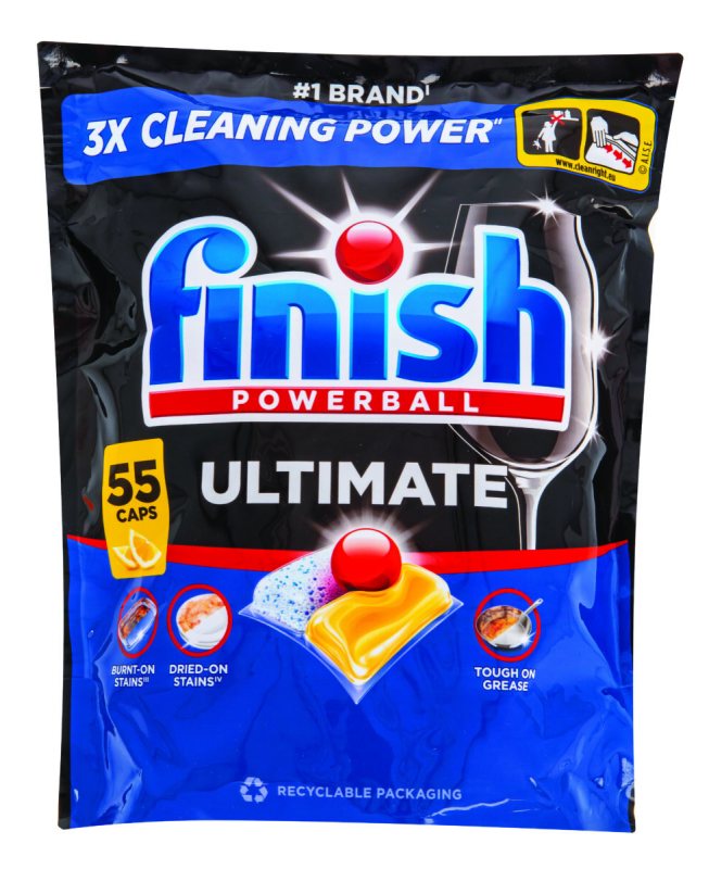 FINISH POWERBALL ULTIMATE ALL IN1 indaplovių kapsulės, 50 vnt