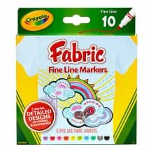 Flomasteriai audiniams CRAYOLA, 10 vnt