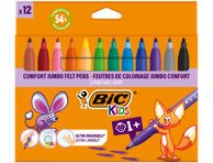 Flomasteriai BIC COMFORT JUMBO, 12 vnt