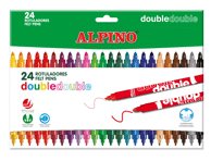 Flomasteriai DOUBLE ALPINO, 20 + 4, 1 vnt