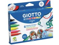 Flomasteriai GIOTTO, 12 spalvų, 12 vnt