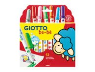 Flomasteriai GIOTTO BEBE FILA, 12 vnt