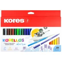 Flomasteriai KORES KORELLOS, 24 vnt