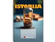 Formulių sąsiuvinis istorijai DISCO, ., langeliais, su spirale, 50 l