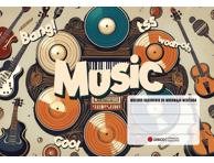 Formulių sąsiuvinis muzikai DISCO, ., penklinės, 14 l