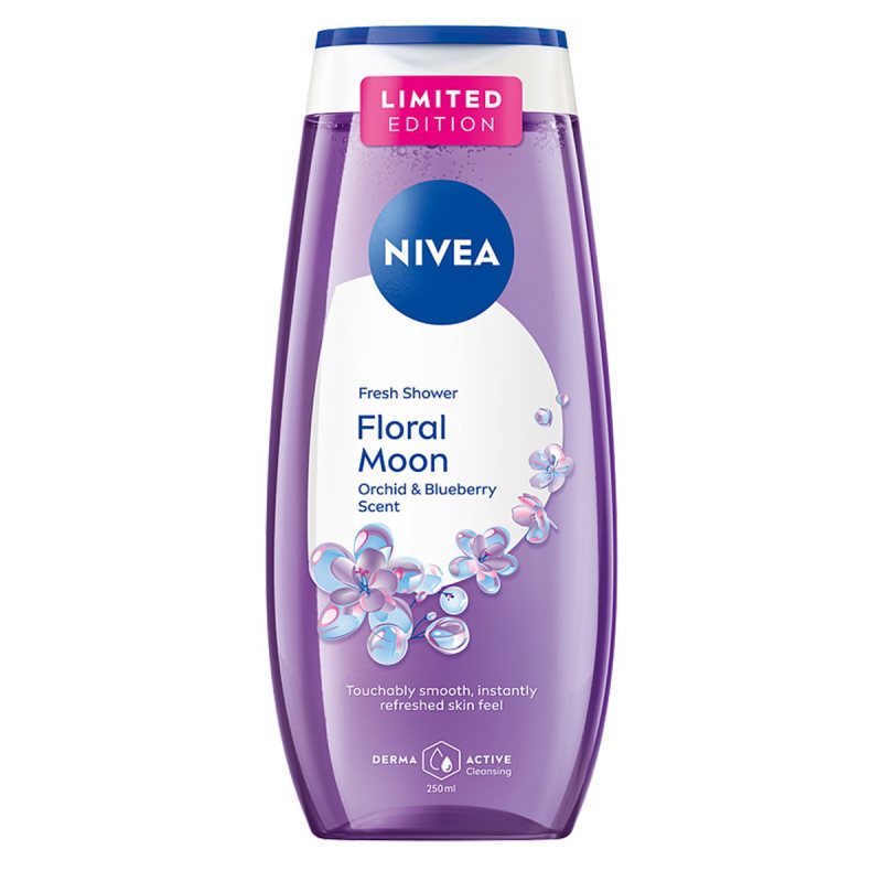 Gaivinamoji dušo želė Nivea Floral Moon, 250 ml