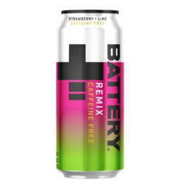 Gaivusis gėrimas BATTERY, ZERO CAFFEINE STRAWB LIME, 500 ml