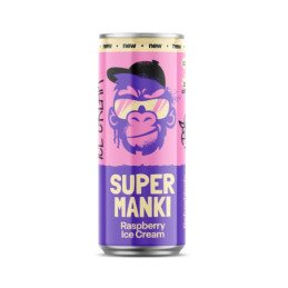 Gaivusis gėrimas Super Manki Avietinių ledų sk., 0.33 l