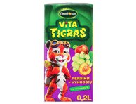 Gaivusis persikų ir vynuogių sulčių gėrimas VITATIGRAS, 200 ml