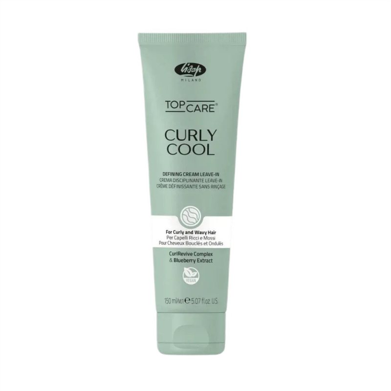 Garbanas išryškinantis kremas Lisap Top Care Curly Cool, 150 ml