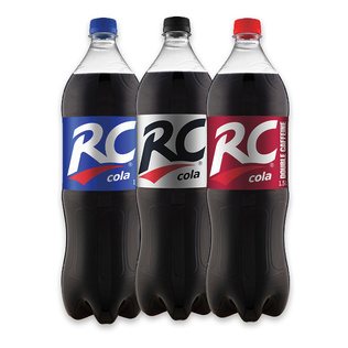 Gaz.gėr. RC COLA, RC COLA DOUBLE COFFEINE, RC COLA NO SUGAR, 1.5 l