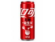 Gazuotas aromatizuotas gaivusis gėrimas su saldikliais COCA-COLA FIBER+, 330 ml