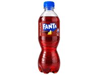 Gazuotas bananų ir šokolado skonio gaivusis gėrimas FANTA, 500 ml