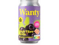 Gazuotas funkcinis gėrimas WANTY Black Currant, 330 ml