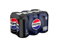 Gazuotas gėrimas PEPSI ZERO SUGAR COLA, 6 x 330 ml