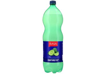 Gazuotas gėrimas RASA, kaktusų ir žaliųjų citrinų skonio, 2 l