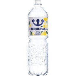 Gazuotas stalo vanduo NEPTŪNAS LEMON, 1.5 l