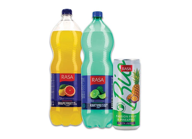 Gazuotiems gėrimams RASA, 330 ml