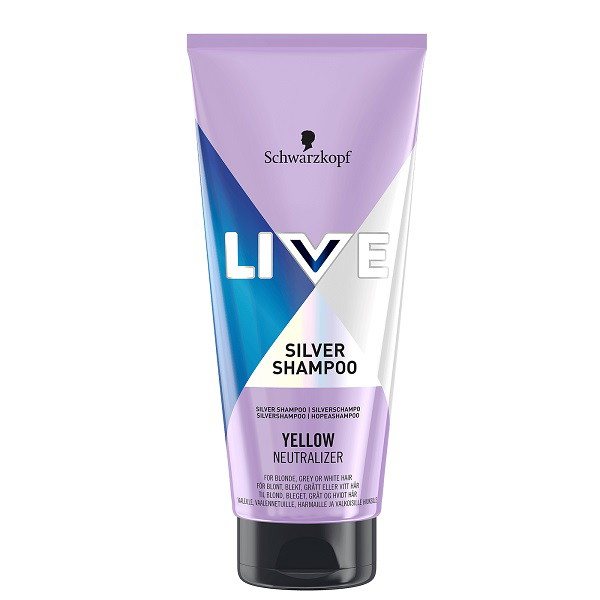 Geltonus atspalvius neutralizuojantis šampūnas Schwarzkopf Live Silver Shampoo, 200 ml