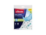 Gerai drėgmę sugeriančios kempinės-šluostės VILEDA Pro Clean, 3 vnt