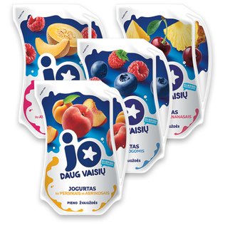 Geriam. jogurtas JO (4 rūšių), 2,5% rieb., 0.9 kg