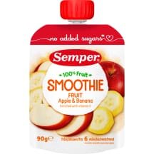 Geriamoji bananų, obuolių tyrė SEMPER, 90 ml