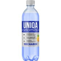 Gėrimas su vit. UNIQA VITAMINS RECHARGE, 0.5 l